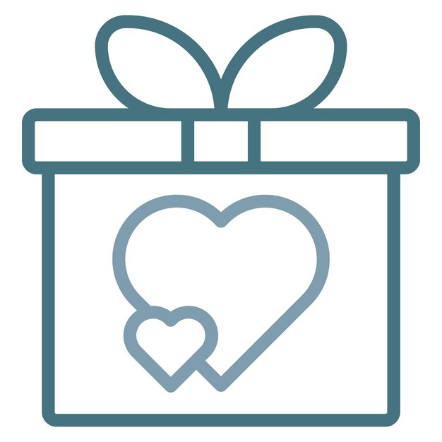 Imagen vectorial del icono de la caja de regalos Se puede usar para el aniversario