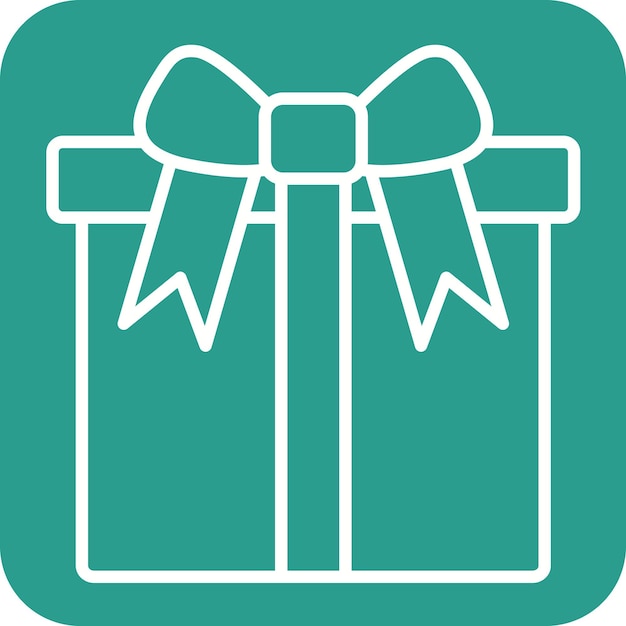 Imagen vectorial del icono de la caja de regalos Se puede usar para cumpleaños