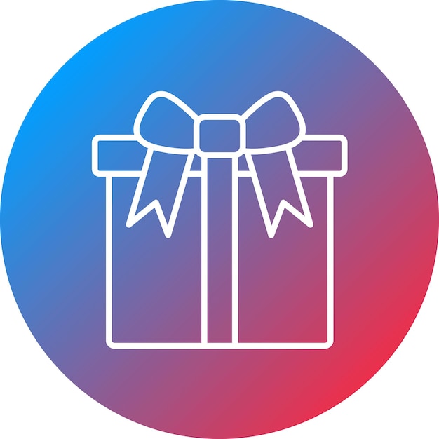 Imagen vectorial del icono de la caja de regalos Se puede usar para cumpleaños