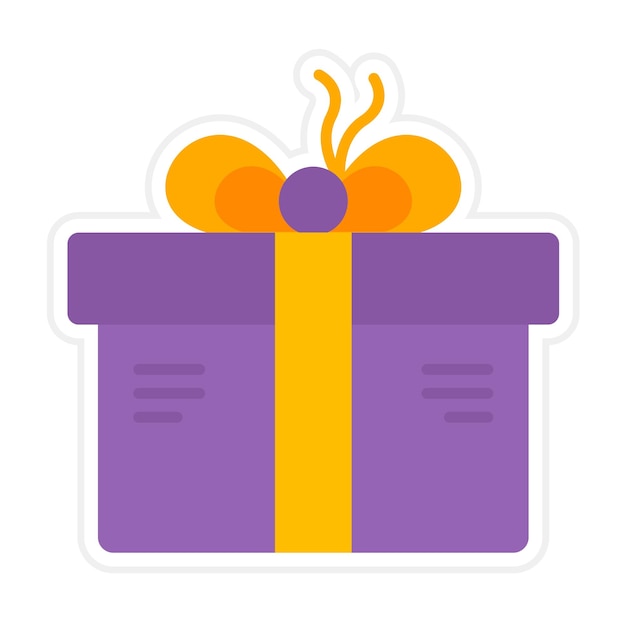 Imagen vectorial del icono de la caja de regalos Se puede usar para donaciones