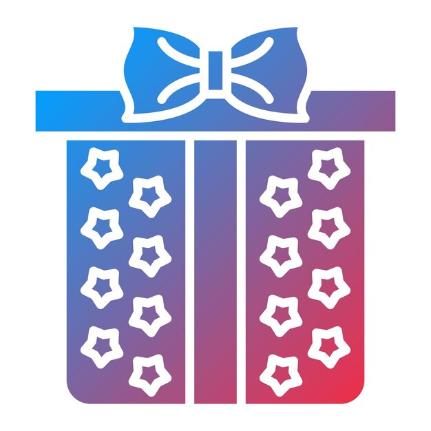 Imagen vectorial del icono de la caja de regalos Se puede usar para el viernes de compras