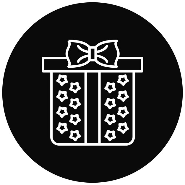Imagen vectorial del icono de la caja de regalos Se puede usar para el viernes de compras
