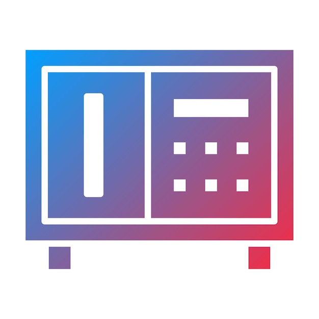 Imagen vectorial del icono de la caja de seguridad Se puede utilizar para la vida familiar