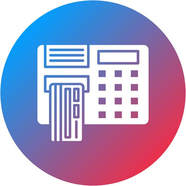 Imagen vectorial del icono del cajero automático Se puede utilizar para los servicios de dinero en línea