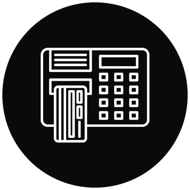 Imagen vectorial del icono del cajero automático Se puede utilizar para los servicios de dinero en línea