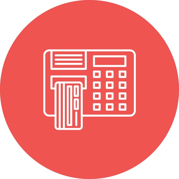Imagen vectorial del icono del cajero automático Se puede utilizar para los servicios de dinero en línea