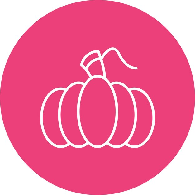 Imagen vectorial del icono de la calabaza Se puede utilizar para la agricultura y la jardinería