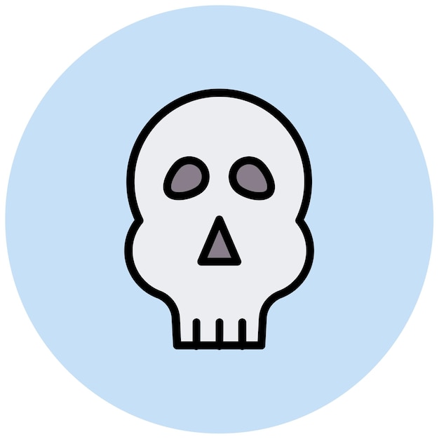 La imagen vectorial del icono de la calavera se puede usar para el Océano