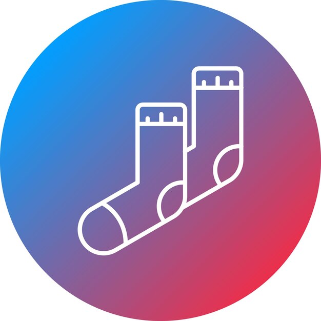 Imagen vectorial del icono de los calcetines Se puede usar para el comercio electrónico de moda