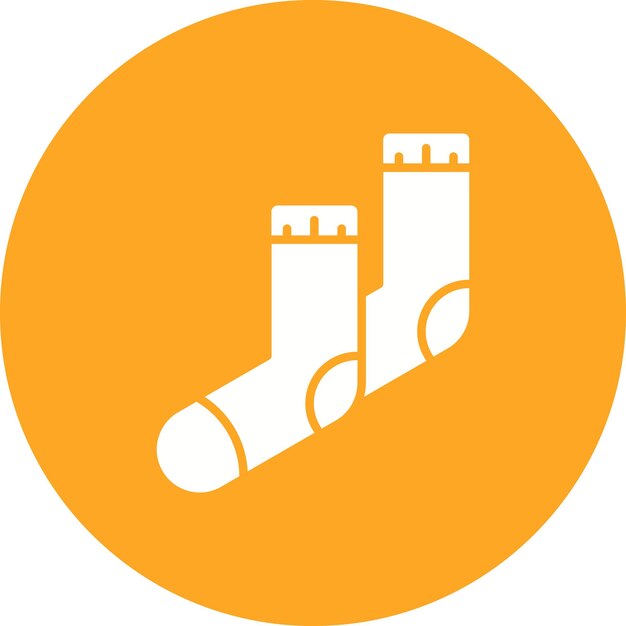Imagen vectorial del icono de los calcetines Se puede usar para el comercio electrónico de moda