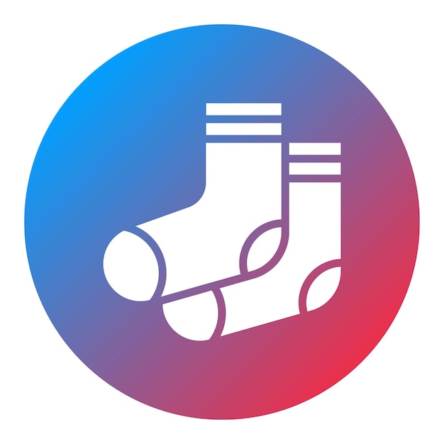 Imagen vectorial del icono de los calcetines Se puede usar para la lavandería