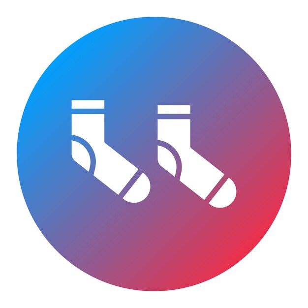 Imagen vectorial del icono de los calcetines Se puede usar para la lavandería