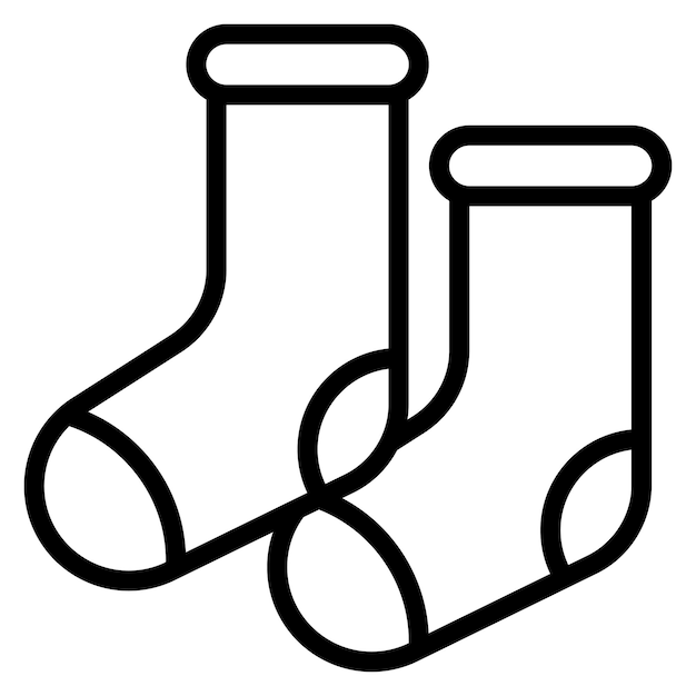 Imagen vectorial del icono de los calcetines Se puede usar para la maternidad