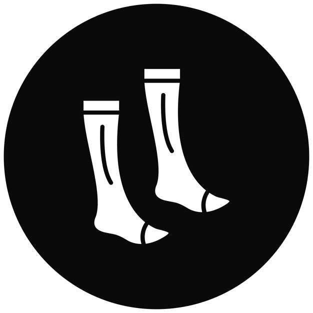 Imagen vectorial del icono de los calcetines Se puede usar para Moda