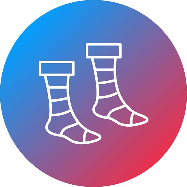 Imagen vectorial del icono de los calcetines Se puede usar para la ropa