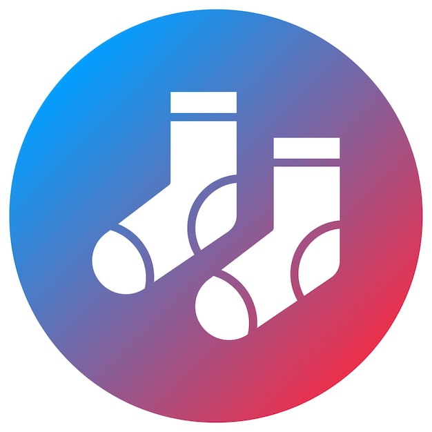 Imagen vectorial del icono de los calcetines Se puede usar para el voleibol