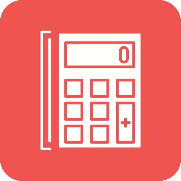 Imagen vectorial del icono de la calculadora Se puede utilizar para Back to School