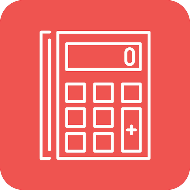 Imagen vectorial del icono de la calculadora Se puede utilizar para Back to School