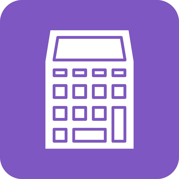 Imagen vectorial del icono de la calculadora Se puede utilizar para compras y comercio electrónico