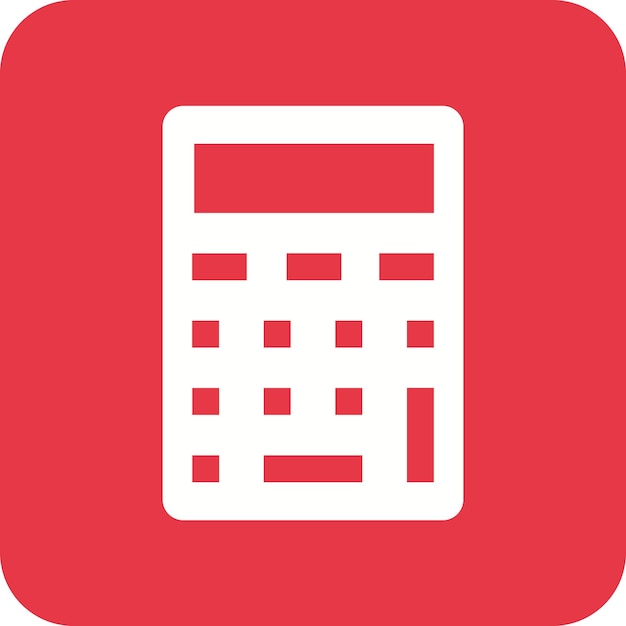 Imagen vectorial del icono de la calculadora Se puede utilizar para la educación
