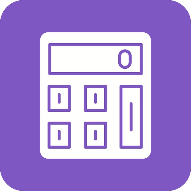 Imagen vectorial del icono de la calculadora Se puede utilizar para negocios y oficinas