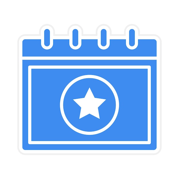 Imagen vectorial del icono del calendario de eventos Se puede utilizar para el servicio de marketing en Internet