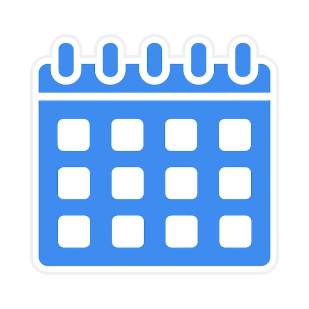 Imagen vectorial del icono del calendario de la fecha Se puede usar para la aplicación de citas