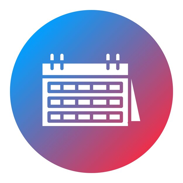 Imagen vectorial del icono del calendario Se puede usar para Shoemaker