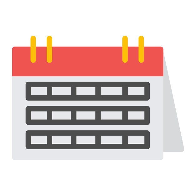 Imagen vectorial del icono del calendario Se puede usar para Shoemaker