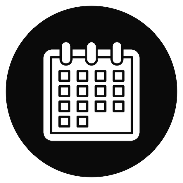 Imagen vectorial del icono del calendario Se puede usar para el verano