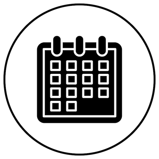 Imagen vectorial del icono del calendario Se puede usar para el verano