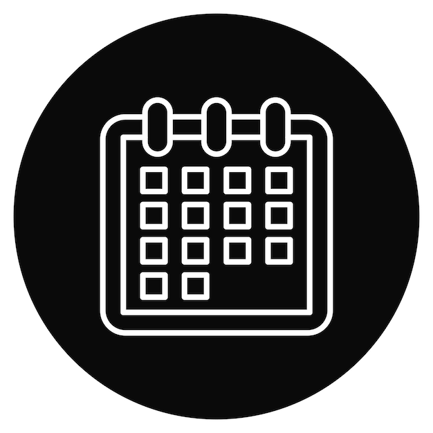 Imagen vectorial del icono del calendario Se puede usar para el verano