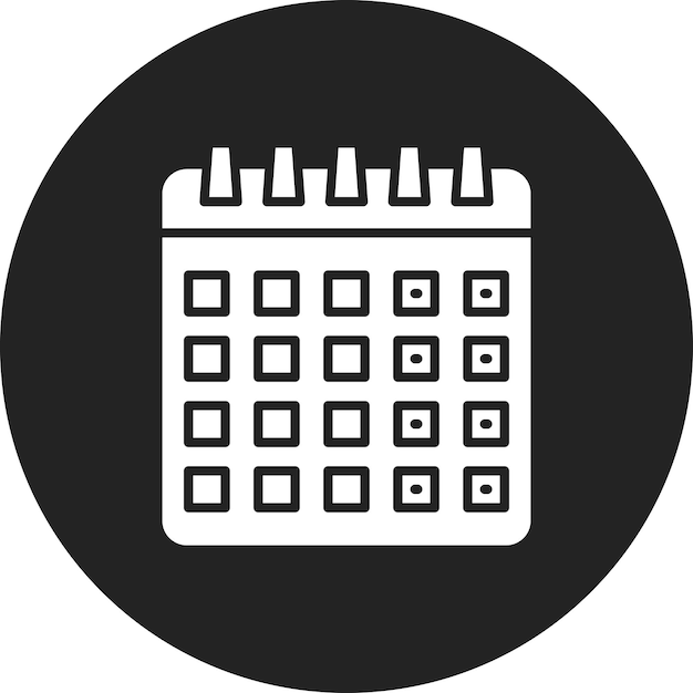 Imagen vectorial del icono del calendario Se puede utilizar para Comunicación y Medios