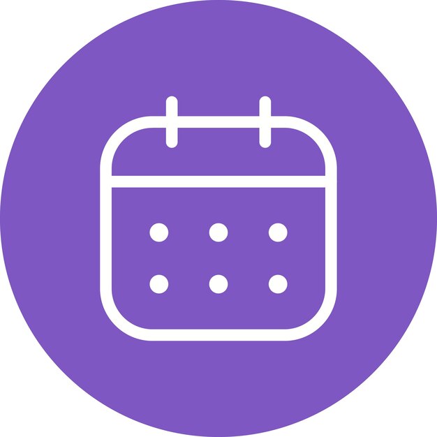 Imagen vectorial del icono del calendario Se puede utilizar para la interfaz de usuario