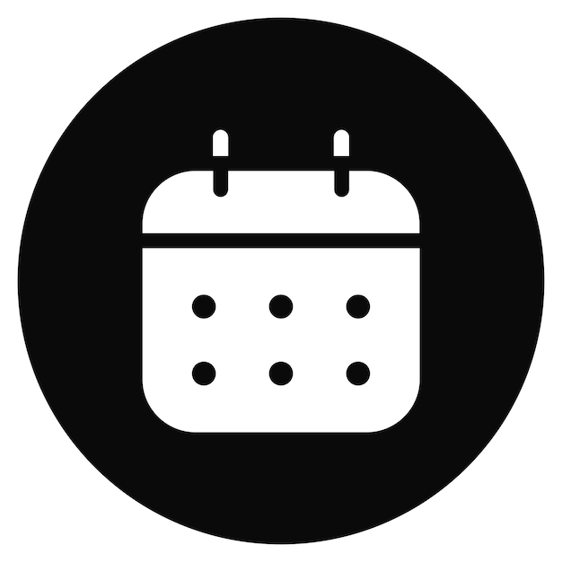 Imagen vectorial del icono del calendario Se puede utilizar para la interfaz de usuario