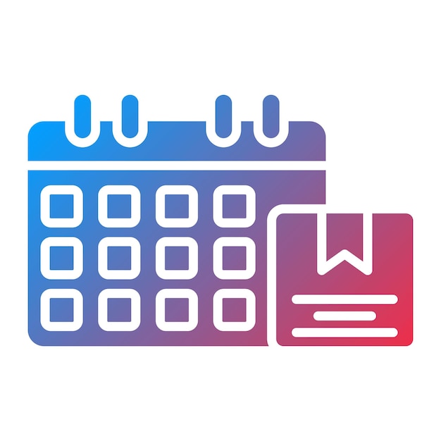 Imagen vectorial del icono del calendario Se puede utilizar para la logística