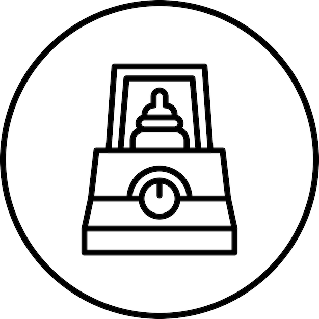 Imagen vectorial del icono del calentador de botella Se puede utilizar para la maternidad