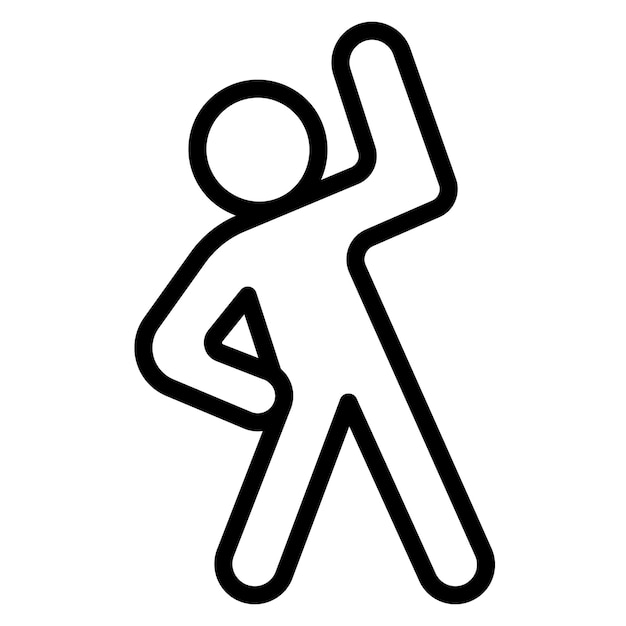 Imagen vectorial de icono de calentamiento Se puede usar para Fitness