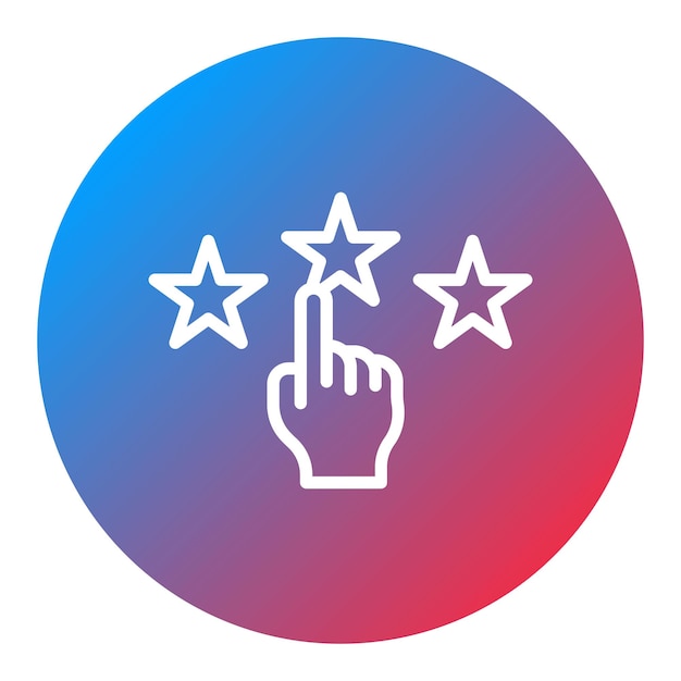 Imagen vectorial de icono de calificación Puede utilizarse para la tienda web