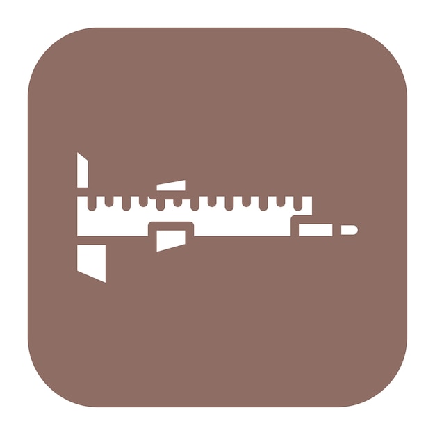 Imagen vectorial del icono de Calipers Se puede usar para Ingeniero en Mecánica