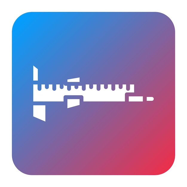 Imagen vectorial del icono de Calipers Se puede usar para Ingeniero en Mecánica