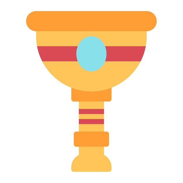 Imagen vectorial del icono del cáliz Se puede usar para Fairytale