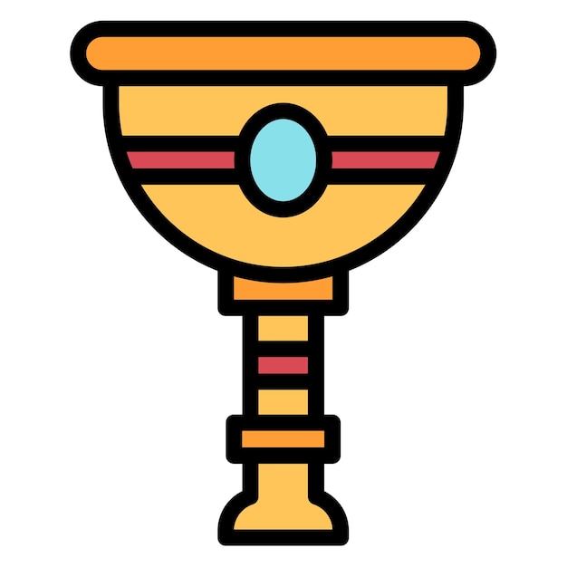 Imagen vectorial del icono del cáliz Se puede usar para Fairytale