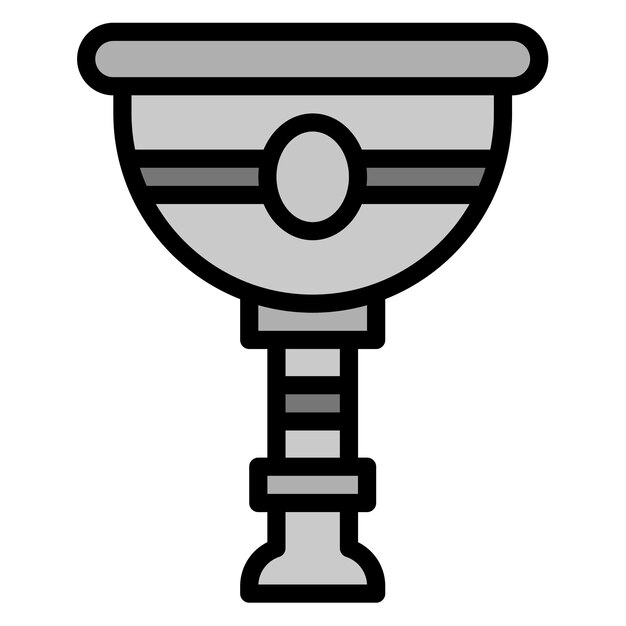 Imagen vectorial del icono del cáliz Se puede usar para Fairytale