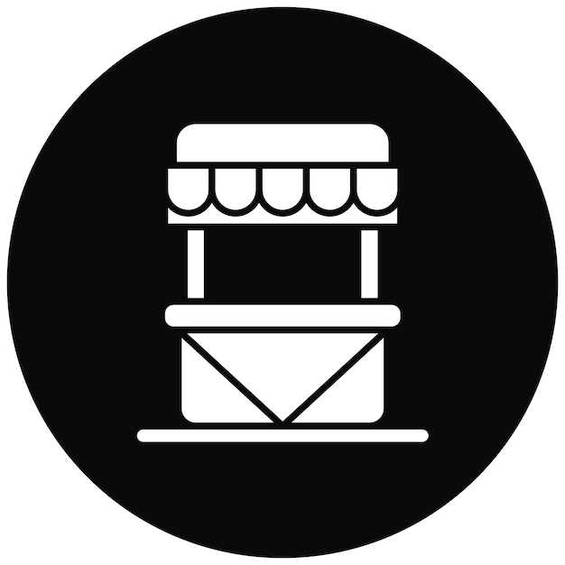 Imagen vectorial del icono de la calle Se puede usar para Street Food