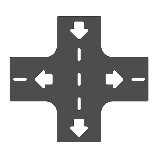 Imagen vectorial del icono de la calle Se puede utilizar para el mapa y la navegación
