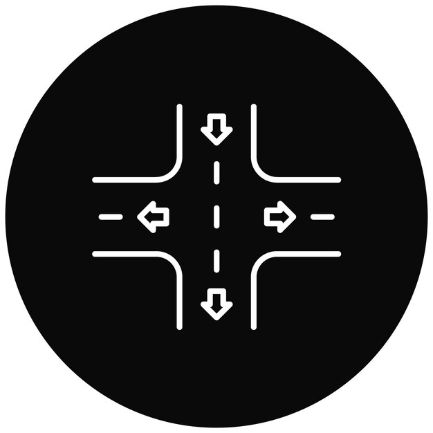 Imagen vectorial del icono de la calle Se puede utilizar para el mapa y la navegación