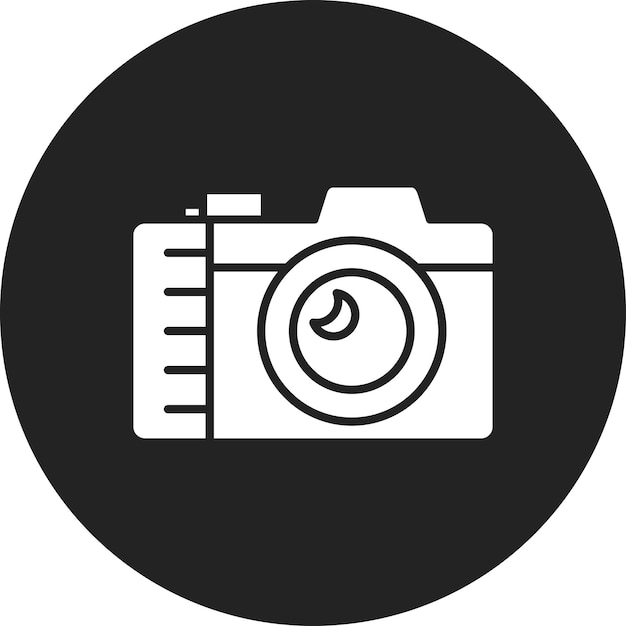 Imagen vectorial de icono de cámara compacta Puede utilizarse para la fotografía