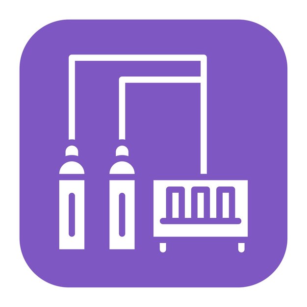 Imagen vectorial del icono de la cámara de curado Puede utilizarse para la fabricación aditiva