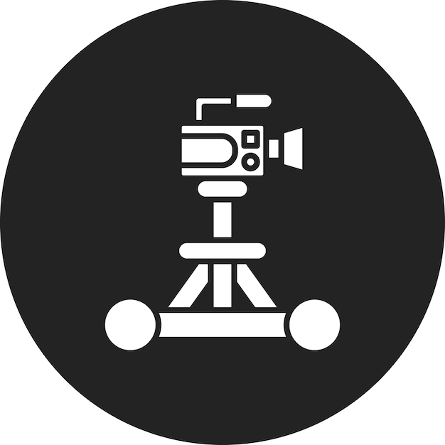Imagen vectorial del icono de la cámara Dolly Se puede utilizar para la producción de video
